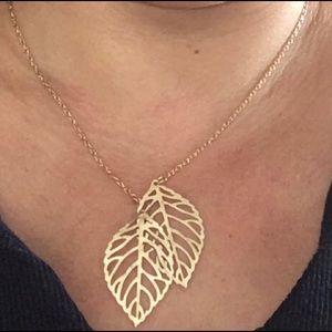 Double Leaf Necklace